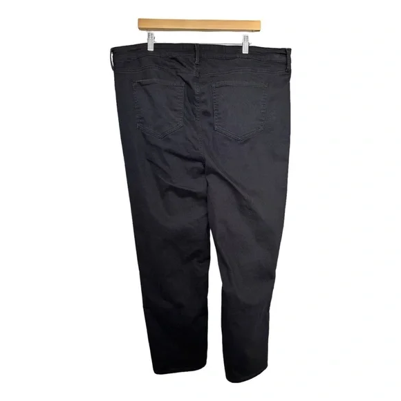 NYDJ Margot Girlfriend Black Jeans Cool Embrace Lift Tuck Rolled Cuffs Size 18W - Picture 4 of 13